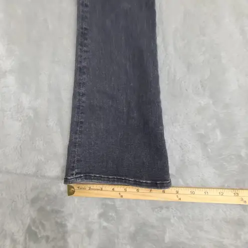 Frame Jetset Crop Mini Boot Sheen Noir Black Stretch High Rise Bootcut 0