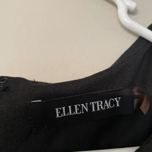 Ellen Tracy Black Fit and Flair Sleeveless Dress Size 6 Small/Medium