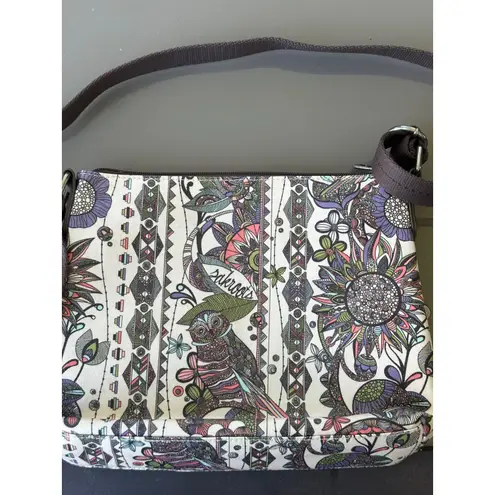 Sakroots Women's Navy Spirit Desert 2 Artist Circle ~ Crossbody Bag ~ Vegan EUC