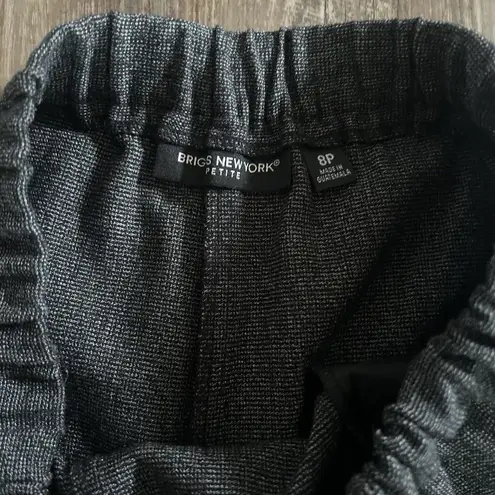 Briggs New York Women’s Petite Size 8, Gray - Pull On W/Elastic Waist