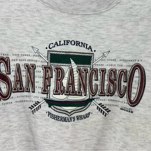 American Vintage Made in USA vintage San Francisco fisherman’s wharf light gray sweatshirt XL