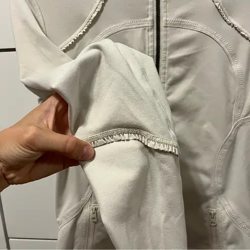 Lululemon  White Zip Up Jacket