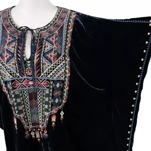 Johnny Was Nemita extremely heavily embroidered velvet Caftan/Tunic NWT RARE - Image 13