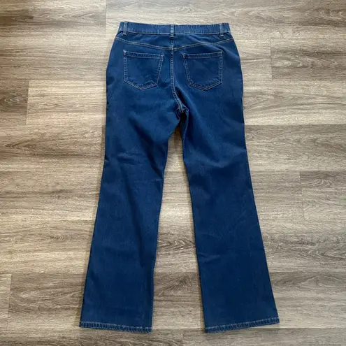 Soft Surroundings  Dark Blue Bootcut Jegging Large Tall Pull on High rise Jeans