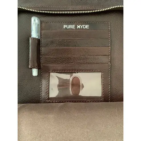 Pure xyde brown purse crossbody strap
