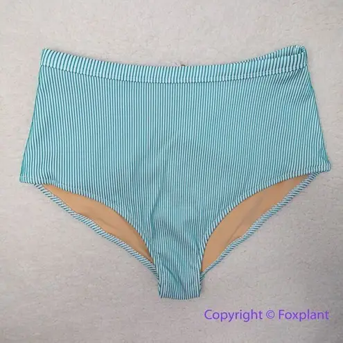 NEW Rhythm x Free People Noumea boy leg bikini bottom, size L Green Size L
