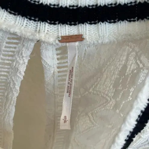 Free People  Maisie Ivory Combo Top White Lace
Sleeveless Small