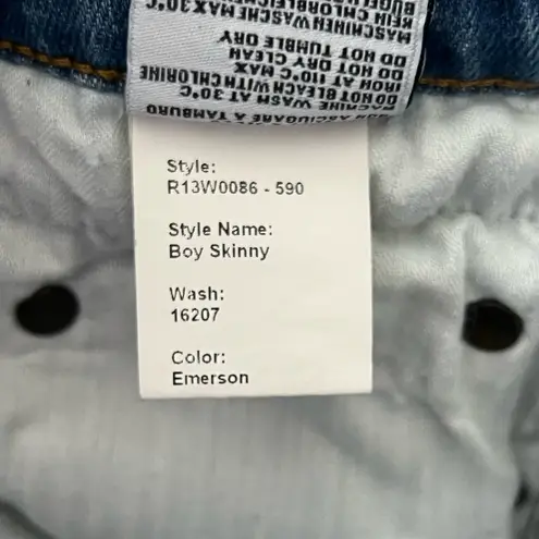 R13 Boy Skinny Emerson Jeans | Medium Blue Denim Wash | 25