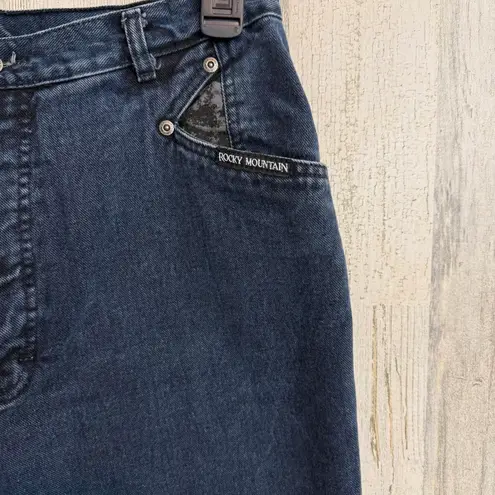 Rocky Mountain Women's 34/15 High-Waisted Jeans Blue Denim Western Yoke Style