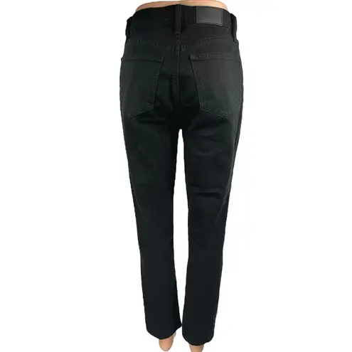 Pistola Women's Black High Waisted Straight Tapered Denim Jeans Pants Size 25