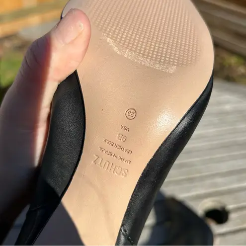 Schutz  Women's‎ knee high black leather boots size 9