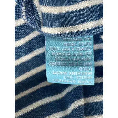 J. McLaughlin Jenn Vertical Stripe Sleeveless Faux Wrap Shift Dress Size Large - Image 10