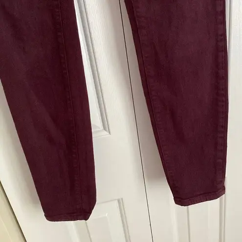 Lila Ryan Womens Super Skinny Denim Jeans Dark Purple Size 26