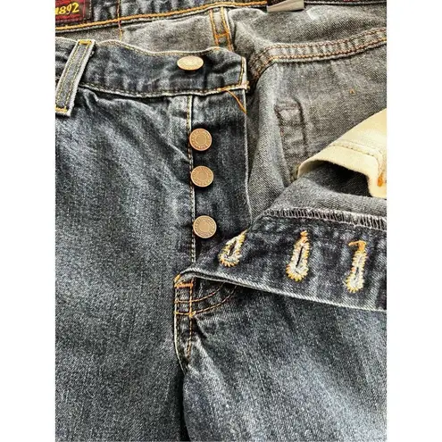 Abercrombie & Fitch   Flare Mid-rise Button Fly Denim Jeans size 2 - Image 14