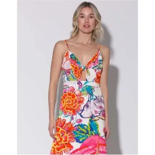Walter Baker Cozumel Natasha Floral Midi Dress 2 EUC