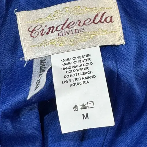 Cinderella Divine Sleeveless Lace Dress Jewel Sequin Royal Blue Medium
