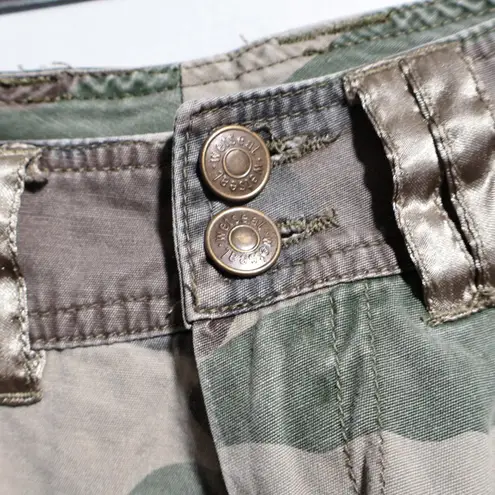 VTG Y2K Wet Seal Camo Pants Low Rise 2000s Cargo Bratz Drawstring Hem Retro M Brown Size M