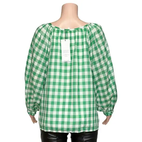 EMERSON FRY Lucy Blouse, Meadow Check, Large White