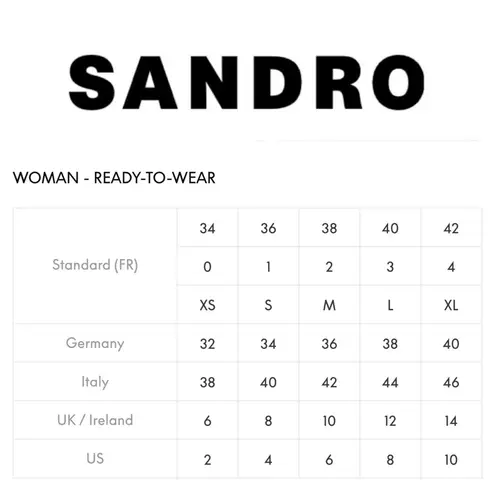 Sandro Paris 100% Silk Black Long Sleeve Blouse Tie Neck Top Size 2/Medium US 6