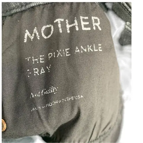 Mother The Pixie Ankle Fray Jeans Size 26 Black