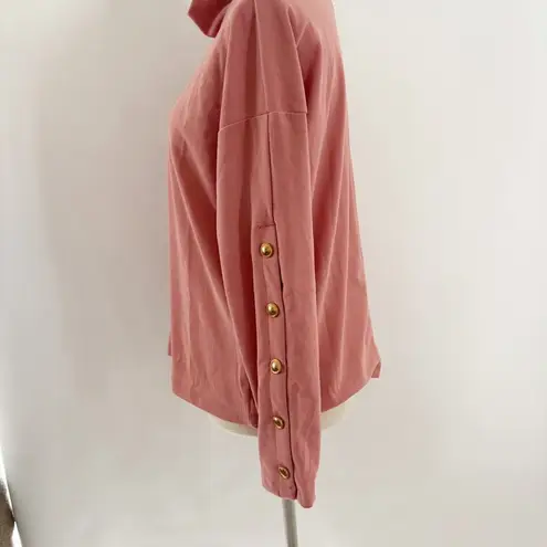 HYFVE  Pink Cowl Neck Sweater