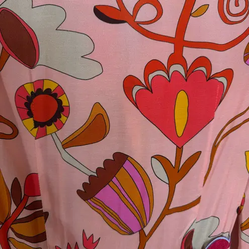 Celia B Orchid Midi Dress In Peach Size S