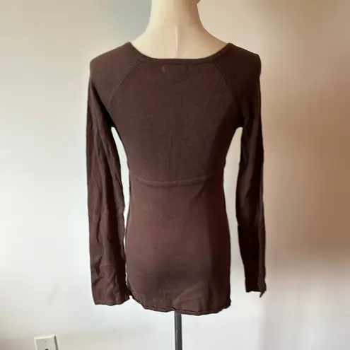 Liz Lange Brown Fitted Tunic with V-Neck