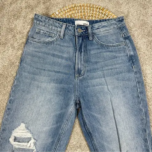 Vervet  The Alyssa 90’s Vintage Straight Denim Distressed High Rise Blue Jeans 26