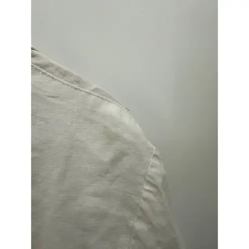 Lola River Women Linen Blend Pullover Top Casual Basic Beach Shirt Size Large