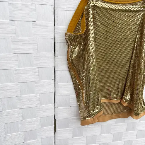 Whiting & Davis Vintage Gold Mesh Top