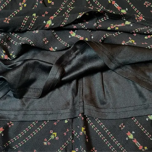 Femininity Unraveled Geometric Black Sleeveless Dress Size S Boho Chic Mod Indie