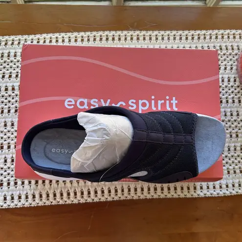 Easy Spirit Dark Blue Shoes Travelers TRACIEE + Co Slide On 8 Narrow NEW IN BOX