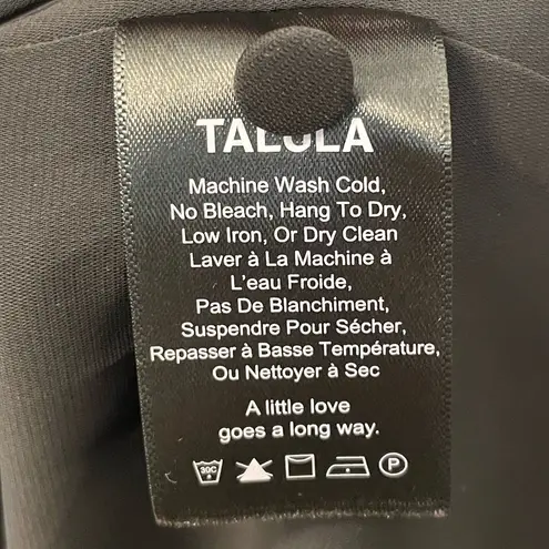 Talula Aritzia Black Sleeveless V-Neck Wrap Front Mini Dress Sz 4 EUC