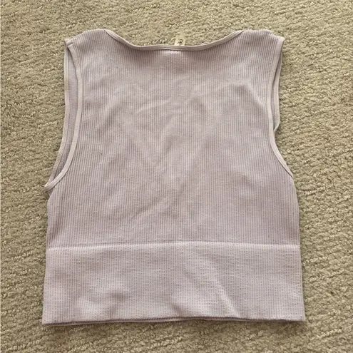 NIKIBIKI Purple Crop Tank Top Fitted