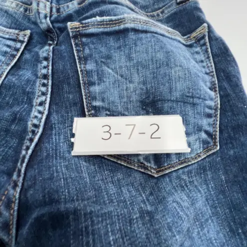 Silver Jeans Co. Jeans Womens 24 Mazy Skinny High Rise Distressed Raw Hem Denim Blue