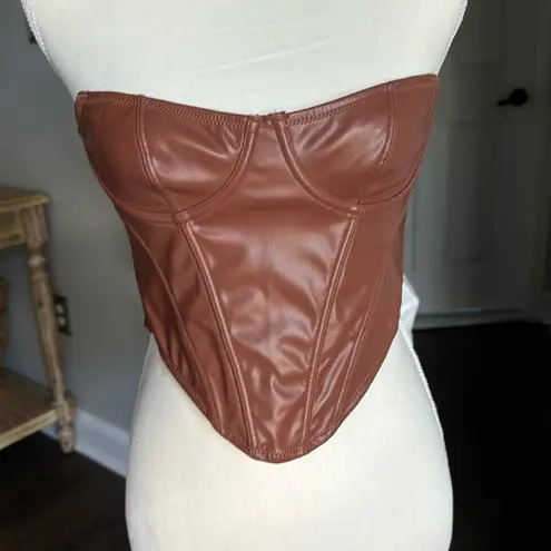 Urban Outfitters Leather corset top