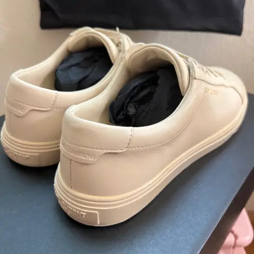 Saint Laurent Sneakers Andy Low Top Brooklyn Dark Coquille Casual Womans Sneaker