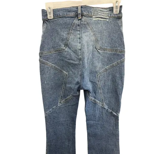 Revice Women's Venus Flare High Waist Star Detail Retro Y2K Denim Jeans Size 28 Blue