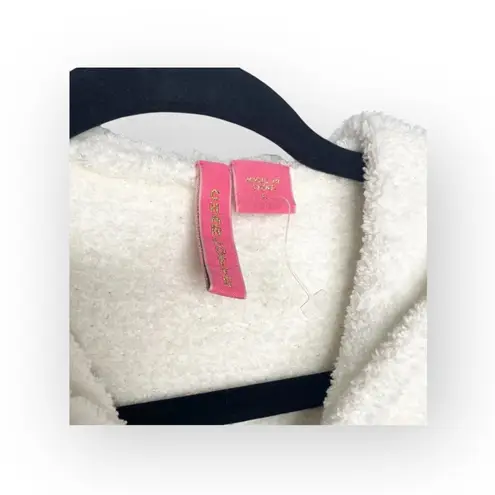 new Charlotte Tarantola π Fluffy Zipper Hoodie π Faux Sherpa π Winter White Size L