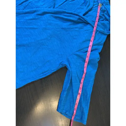 Fresh Produce Cardigan Sweater Large Beachy Coastal Grandma Lightweight Blue