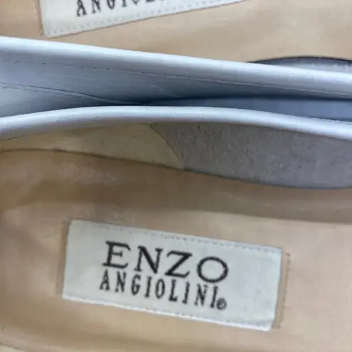 Enzo Angiolini White Liberty 25 leather Loafers Flats womens sz 8N