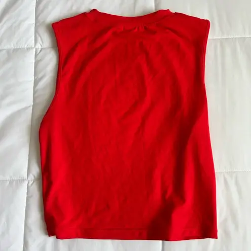 Alphalete red  cropped tank