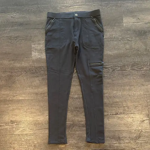 Matilda Jane Medium Charcoal Zip Zip Hooray Moto Leggings