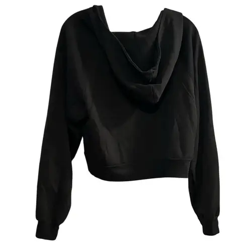 PacSun PAC 1980 Unisex Black Half Zip Pullover Hoodie Medium