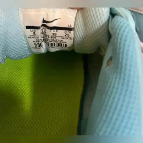 Nike  Air Vapor Advantage Light Blue Sneakers,Performance Running Shoes,Size 8