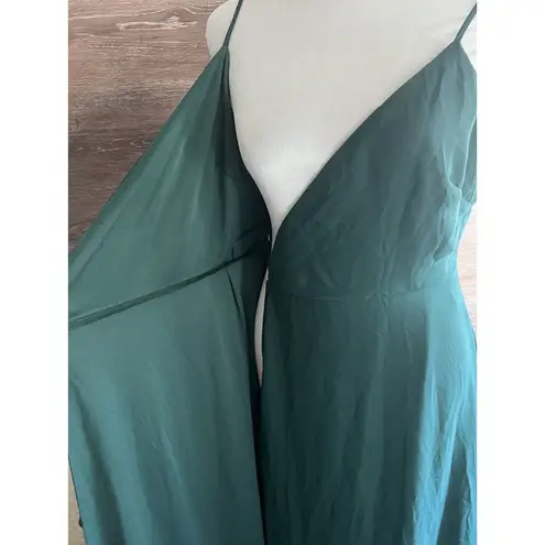 Birdy Grey  Dress Formal Women Size Small Green Cindy Wrap Chiffon Prom Wedding