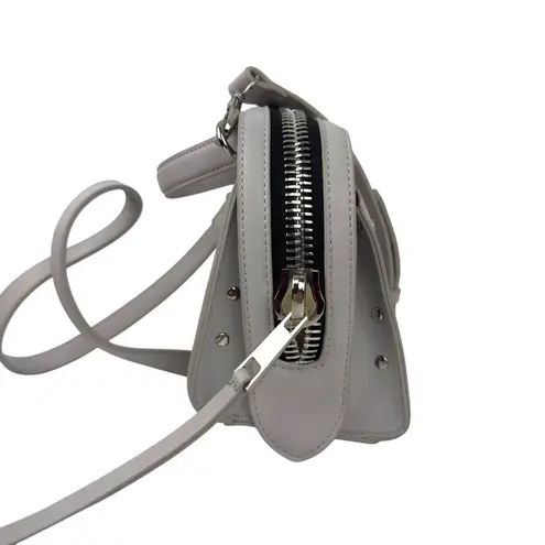 Dream Control Grey Small Crossbody/Handle Purse Studded Faux Leather Vegan Gray