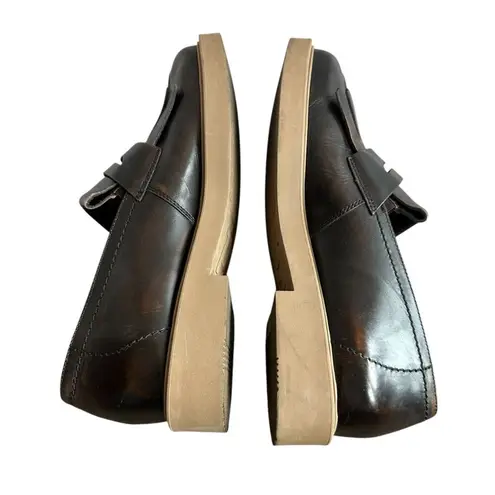 Paul Green Stacy Kiltie Penny Loafer Brown Bark Brushed Leather Size 5.5 UK 8 US