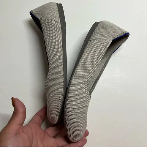 Rothy's Rothy’s The Flat Flax Birdeye Gray/Blue Round Toe Size 6.5