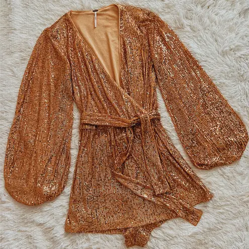 Free People Christa Sequin Romper